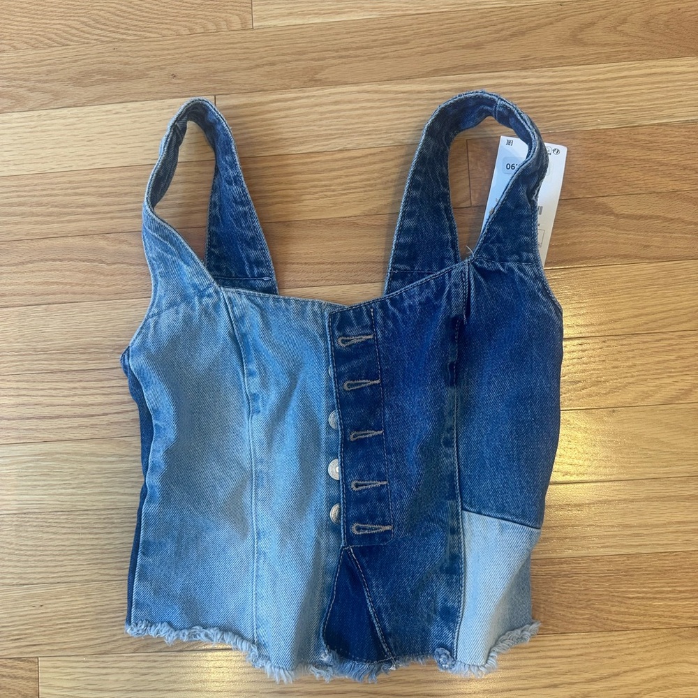 Zara Denim Tank